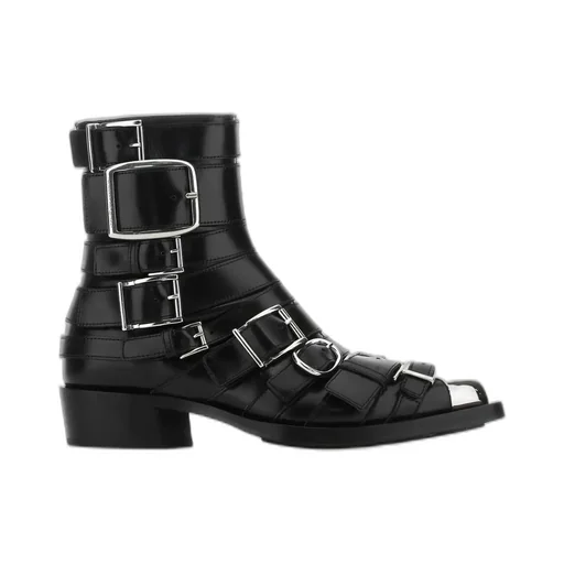 Buckle Detailed Ankle Boots
