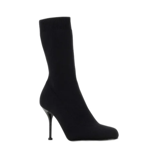 Pull-On Rib-Knit Boots