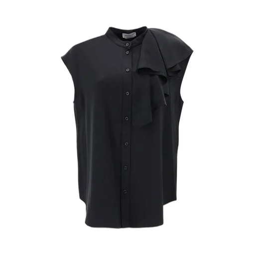 Button-Up Sleeveless Shirt