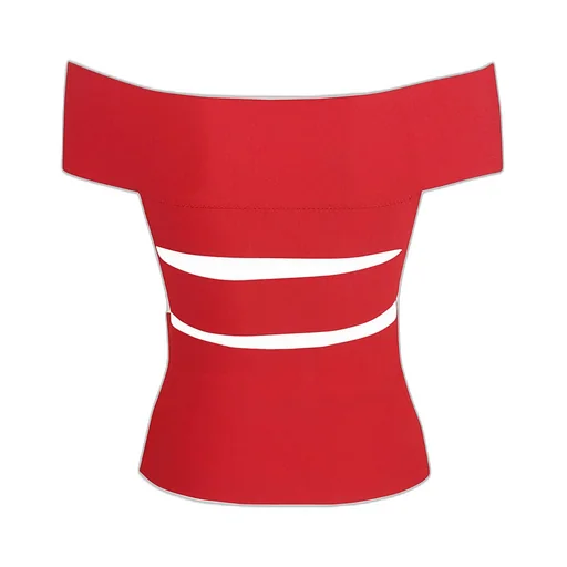 Cut-Out Off-Shoulder Stretched Top