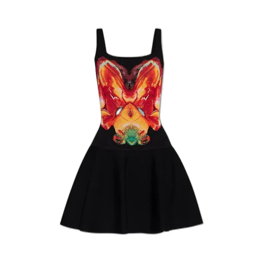 Solarised Orchid Jacquard Sleeveless Mini Dress