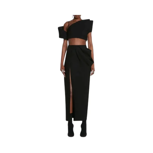 Deconstructed Asymmetric Crop Top