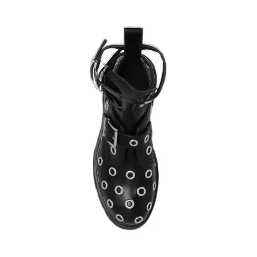Eyelet Detailed Strappy Boots