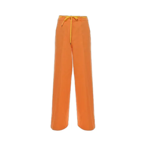 High-Waisted Wide-Leg Trousers
