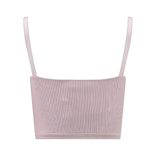 Ribbed Cropped Bustier Top