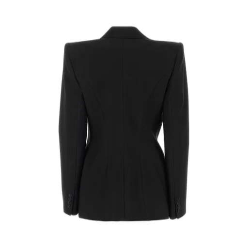 Asymmetric Double-Breasted Tailored Blazer