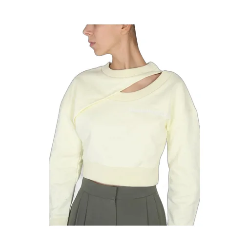 Logo Embroidered Cut-Out Sweatshirt