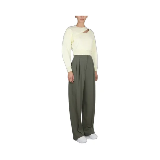 Logo Embroidered Cut-Out Sweatshirt