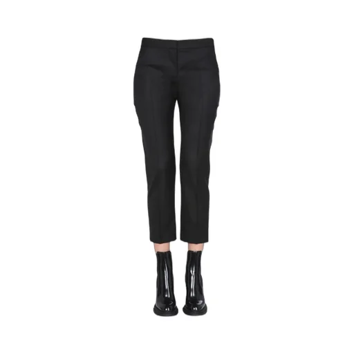 Cropped Straight Leg Trousers