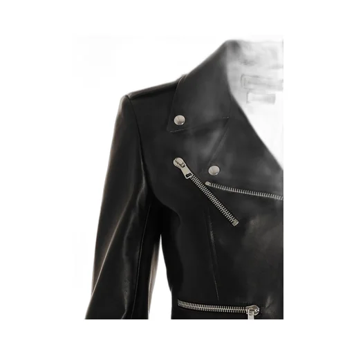 Cropped Biker Jacket