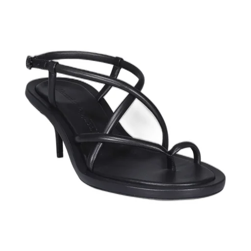 Strappy Kitten-Heeled Sandals