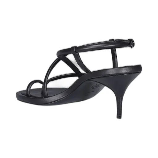 Strappy Kitten-Heeled Sandals