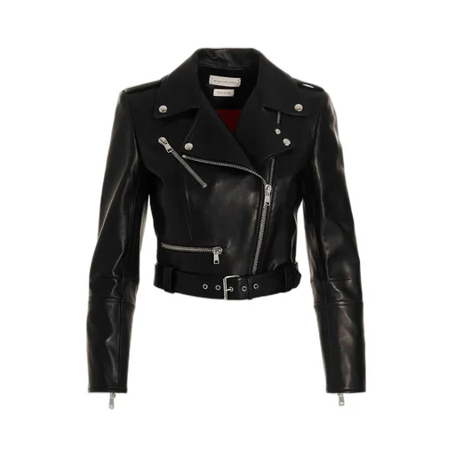 Cropped Biker Jacket