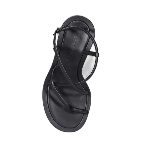 Strappy Kitten-Heeled Sandals