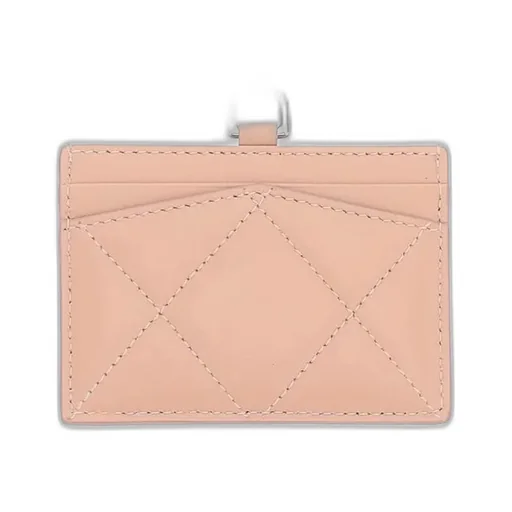 Logo Print Quilted Chained Wallet