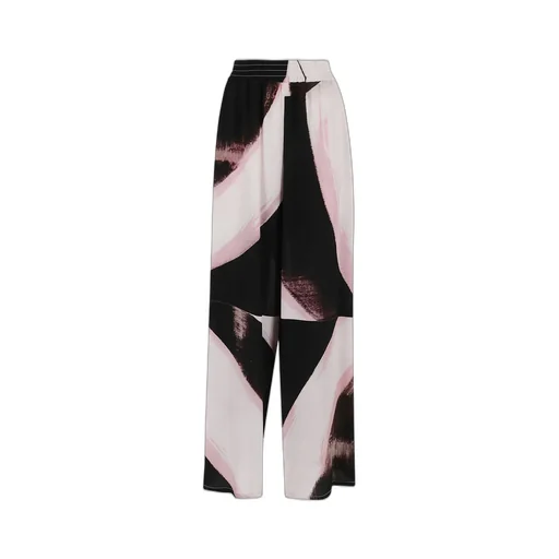 Color-Block Wide Leg Pants