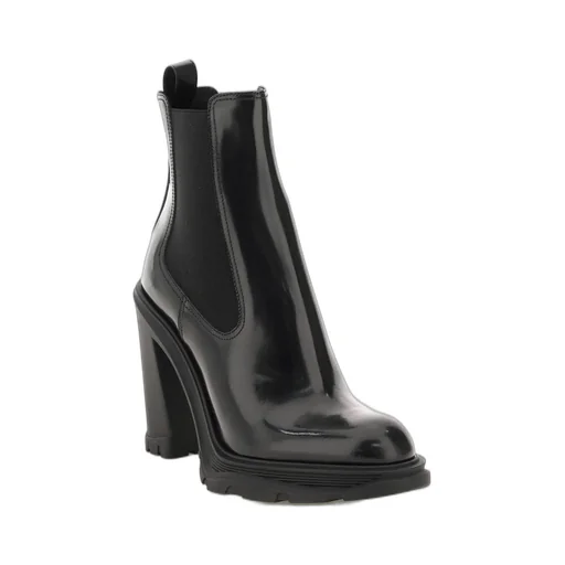 Block-Heeled Ankle Boots