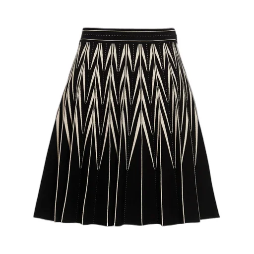 Elasticated Waistband Pleated Mini Skirt