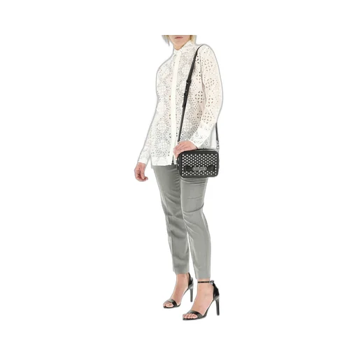 Chevron Cropped Trousers