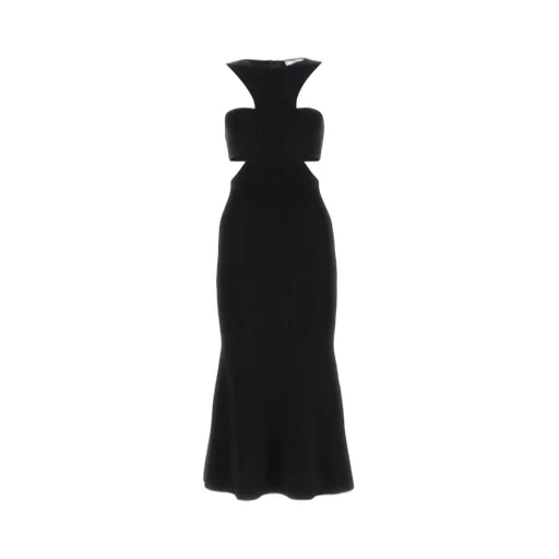 Slashed Harness Cut-Out Detailed Dress