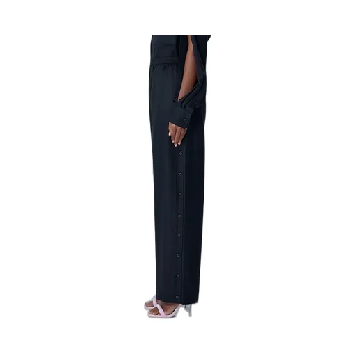 Side Placket Wide Leg Pants
