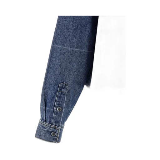 Cropped Denim Shirt