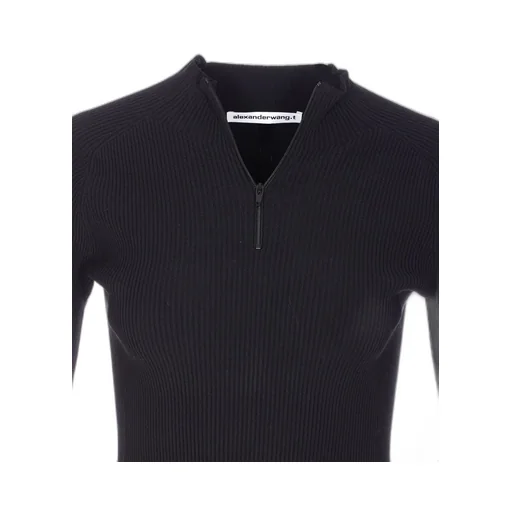 Logo Detailed Half-Zip Sweater