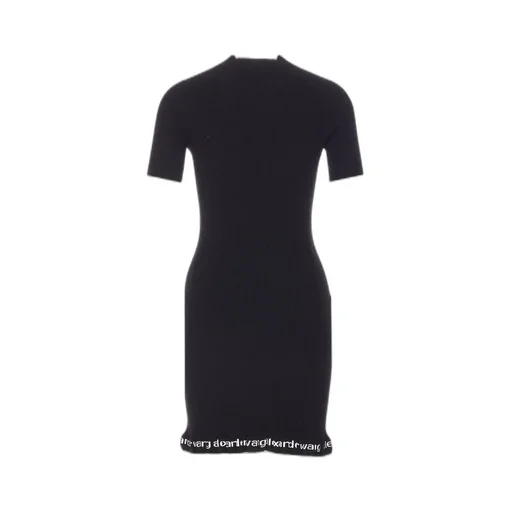Ribbed Short-Sleeved Dress