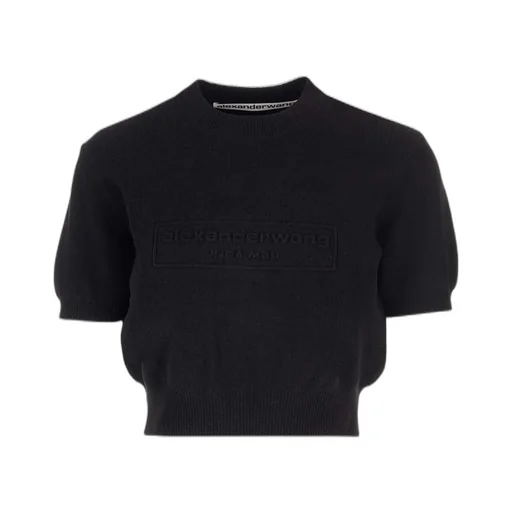 Logo Embossed Ribbed Jumper