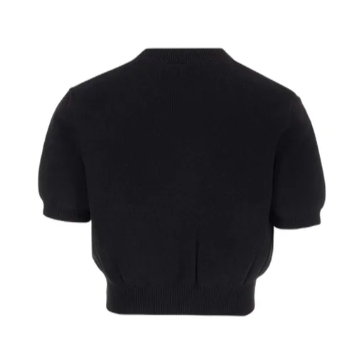 Logo Embossed Ribbed Jumper