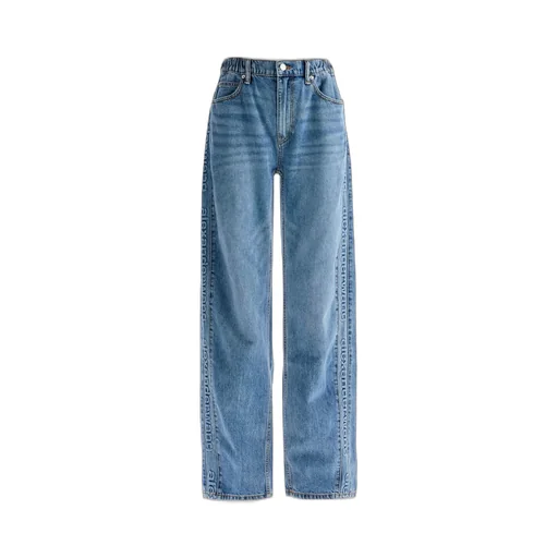 Logo-Embossed Balloon Jeans