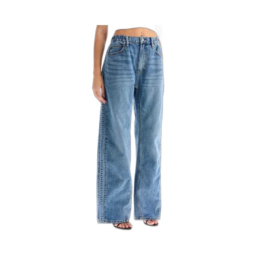 Logo-Embossed Balloon Jeans