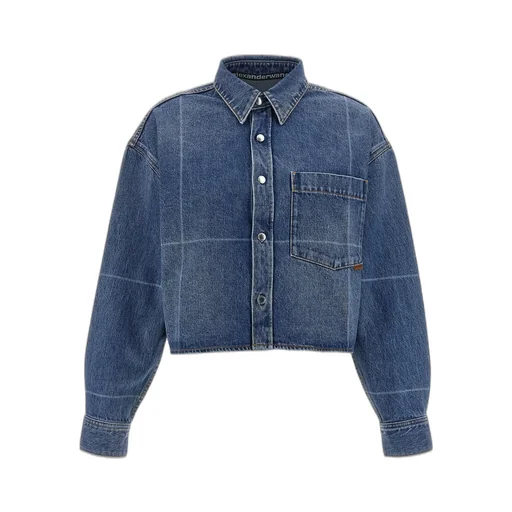 Cropped Denim Shirt