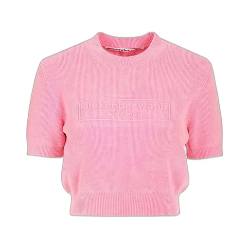 Short-Sleeved Cropped Jumper