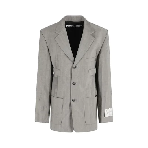 Logo Patch Single-Breasted Blazer
