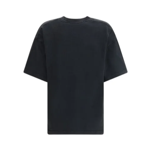 Oversized Logo Embossed Crewneck T-Shirt