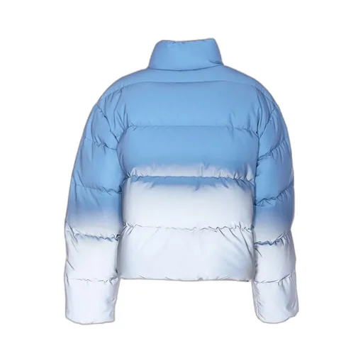Reflective Cropped Puffer Coat