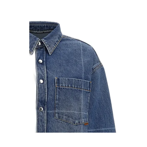 Cropped Denim Shirt