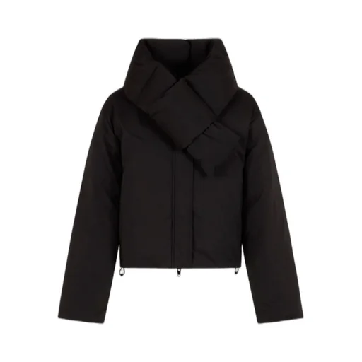 Zip-Up Puffer Cropped Jacket