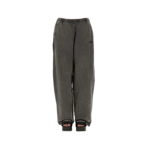 Elastic Waist Wide-Leg Trousers