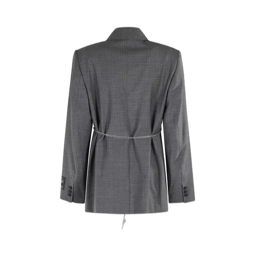 Raw-Edged Tailored Blazer