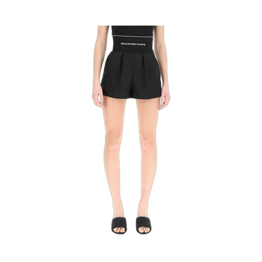 Logo Waistband High-Waist Shorts