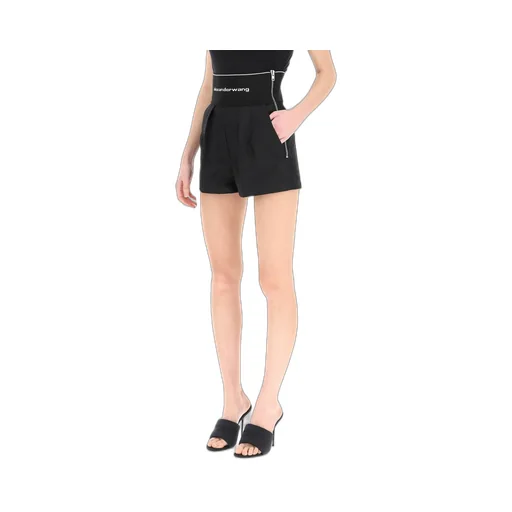 Logo Waistband High-Waist Shorts