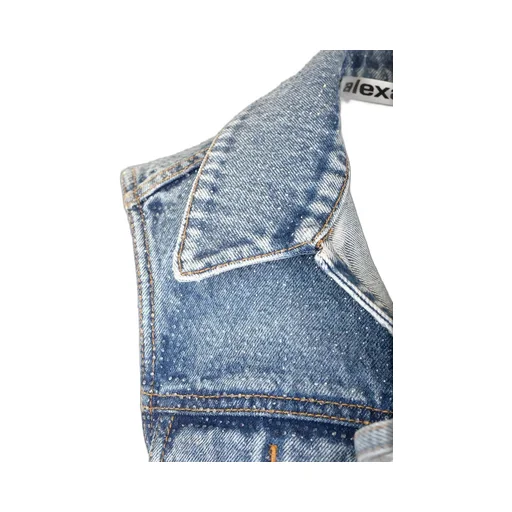 Tie Detailed Denim Gilet