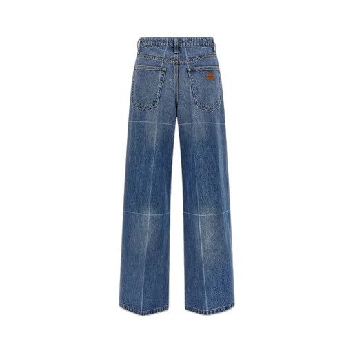 Logo Patch Faded Jeans