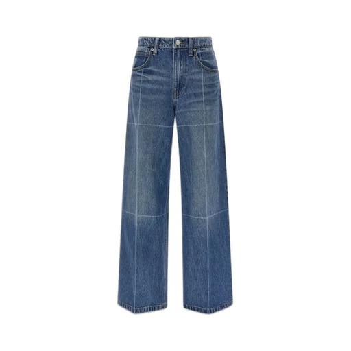 Logo Patch Faded Jeans