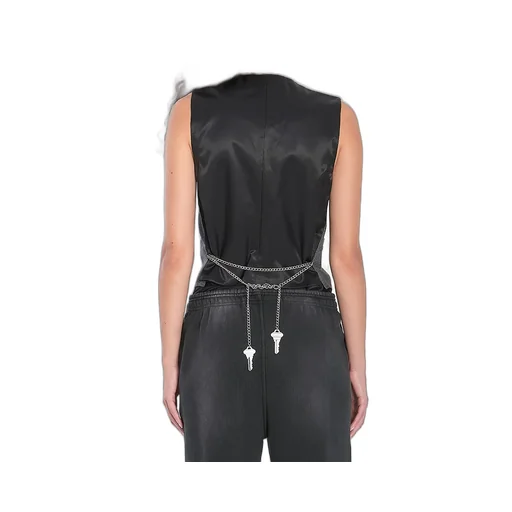 Chain Embellished Tailored Vest
