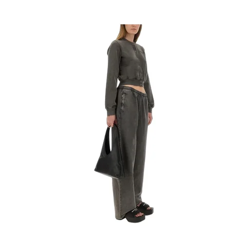 Elastic Waist Wide-Leg Trousers