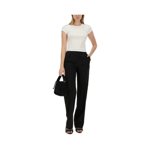 High-Waisted Pleated Pants
