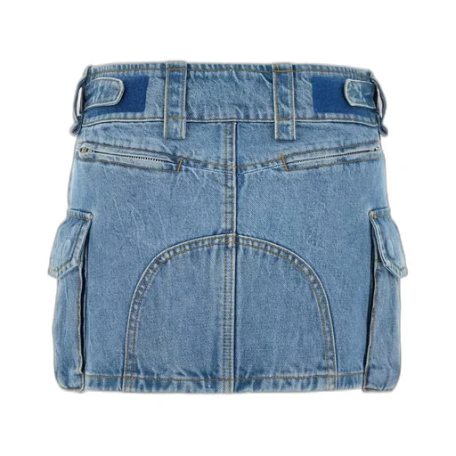 Mid-Rise Pocket Cargo Miniskirt